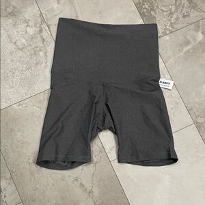Old Navy Charcoal Extra High-Rise Bike Shorts